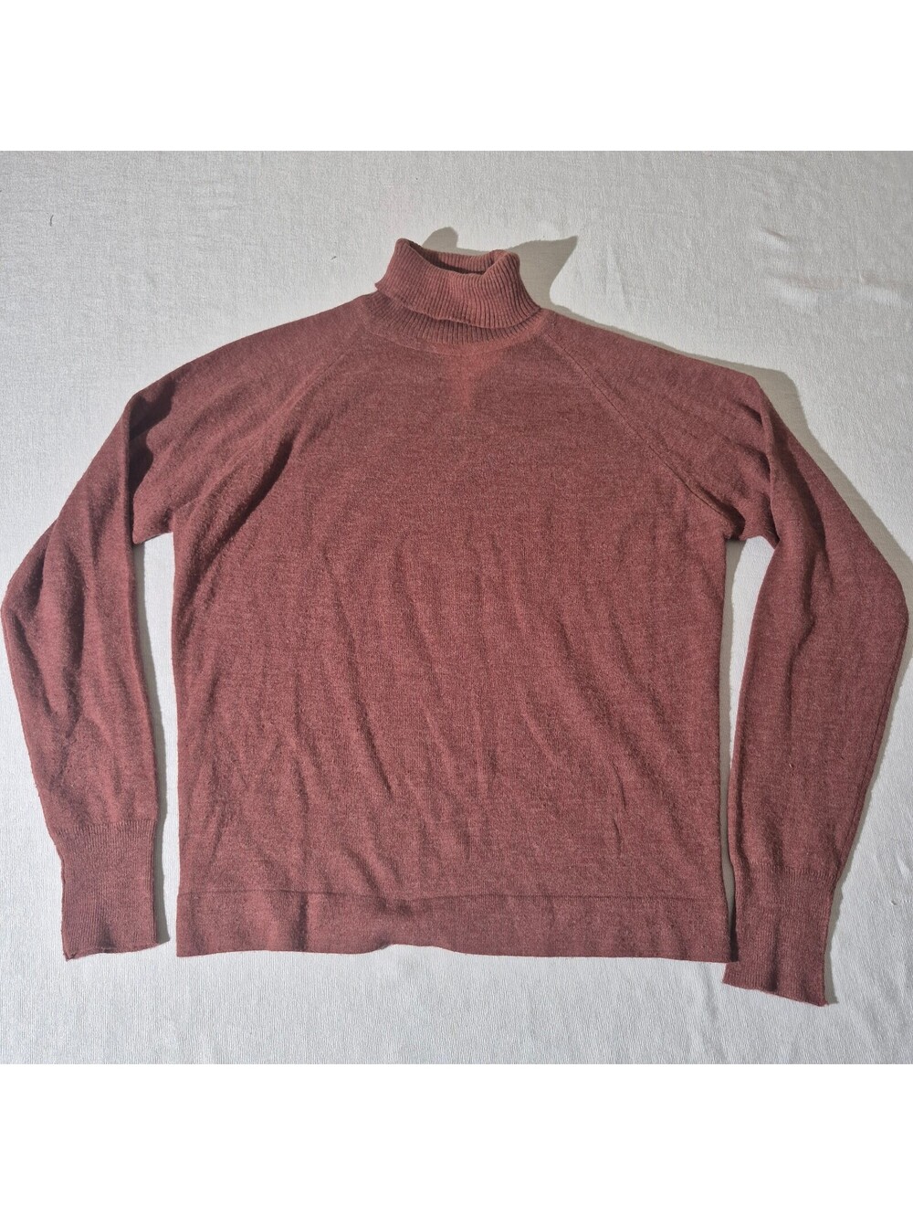 Vintage Lord Jeff M Med acrylic rose turtleneck sweater shirt